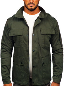 Chaqueta algodón de entretiempo para hombre caqui Bolf 10290