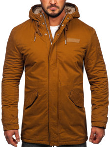 Chaqueta algodón de invierno parka para hombre camel Bolf EX838A