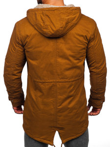 Chaqueta algodón de invierno parka para hombre camel Bolf EX838A