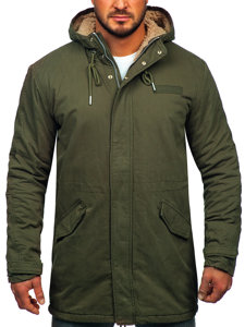 Chaqueta algodón de invierno parka para hombre caqui Bolf EX838A