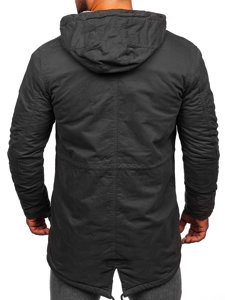 Chaqueta algodón de invierno parka para hombre grafito Bolf EX838A