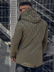 Chaqueta algodón parka de invierno para hombre verde Bolf 1793A