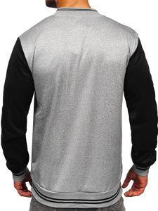 Chaqueta béisbol de entretiempo bomber para hombre gris Bolf 8B1157