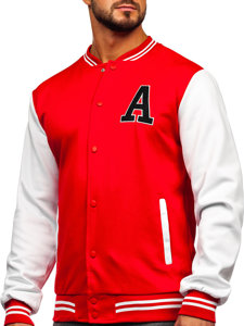 Chaqueta béisbol de entretiempo bomber para hombre rojo Bolf 8B1157