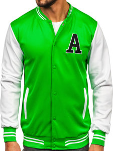 Chaqueta béisbol de entretiempo bomber para hombre verde Bolf 8B1157