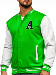 Chaqueta béisbol de entretiempo bomber para hombre verde Bolf 8B1157