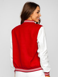 Chaqueta béisbol de entretiempo bomber para mujer rojo Bolf 16M9067