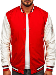 Chaqueta béisbol de entretiempo bomber para mujer rojo Bolf 84M3021