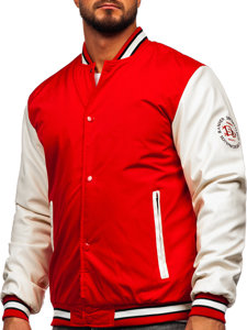 Chaqueta béisbol de entretiempo bomber para mujer rojo Bolf 84M3021