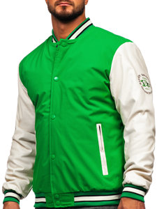 Chaqueta béisbol de entretiempo bomber para mujer verde Bolf 84M3021