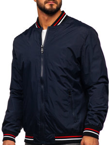 Chaqueta bomber de entretiempo para hombre azul oscuro Bolf 7147