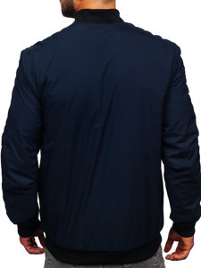 Chaqueta bomber de entretiempo para hombre azul oscuro Bolf 84M3007