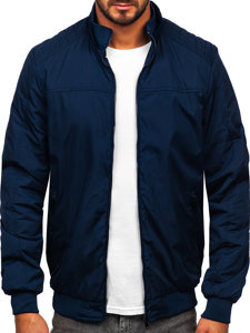 Chaqueta bomber de entretiempo para hombre azul oscuro Bolf 84M3008