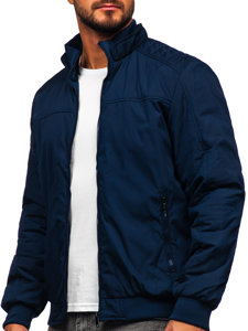 Chaqueta bomber de entretiempo para hombre azul oscuro Bolf 84M3008