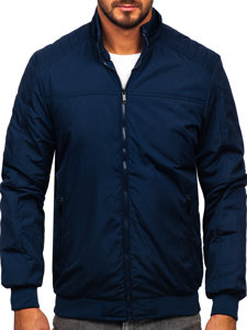 Chaqueta bomber de entretiempo para hombre azul oscuro Bolf 84M3008