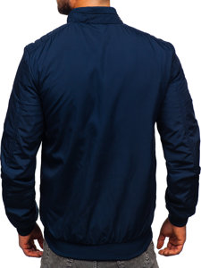 Chaqueta bomber de entretiempo para hombre azul oscuro Bolf 84M3008