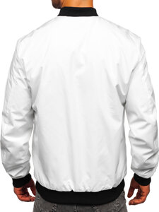 Chaqueta bomber de entretiempo para hombre blanco Bolf 84M3036