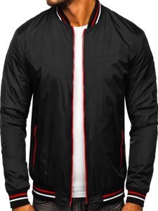 Chaqueta bomber de entretiempo para hombre color negro Bolf 6523