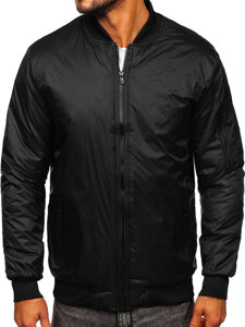 Chaqueta bomber de entretiempo para hombre color negro Bolf AK95