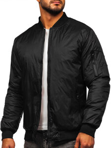 Chaqueta bomber de entretiempo para hombre color negro Bolf AK95