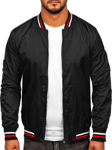 Chaqueta bomber de entretiempo para hombre negro 8M96