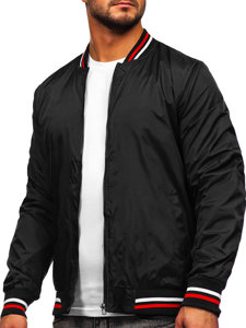 Chaqueta bomber de entretiempo para hombre negro 8M96