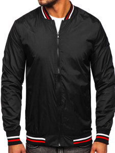 Chaqueta bomber de entretiempo para hombre negro 8M96