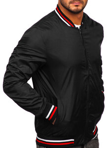 Chaqueta bomber de entretiempo para hombre negro 8M96