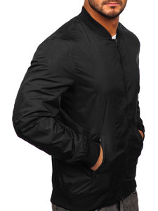 Chaqueta bomber de entretiempo para hombre negro 8M97