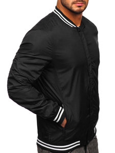 Chaqueta bomber de entretiempo para hombre negro 8M98