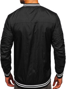 Chaqueta bomber de entretiempo para hombre negro 8M98