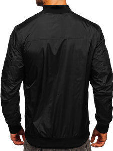 Chaqueta bomber de entretiempo para hombre negro Bolf 7116