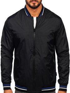 Chaqueta bomber de entretiempo para hombre negro Bolf 7147