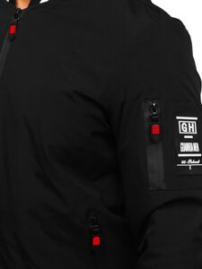 Chaqueta bomber de entretiempo para hombre negro Bolf 84M3034