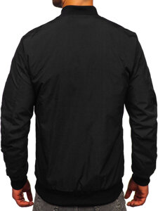 Chaqueta bomber de entretiempo para hombre negro Bolf 84M3036