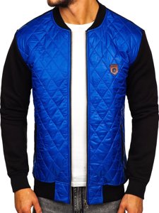 Chaqueta de entretiempo bomber para hombre azul Bolf 2569-2