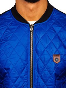 Chaqueta de entretiempo bomber para hombre azul Bolf 2569-2