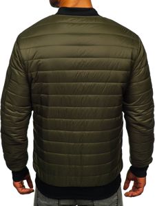 Chaqueta de entretiempo bomber para hombre caqui Bolf MY-02