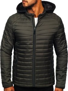 Chaqueta de entretiempo deportiva para hombre caqui Bolf AB031