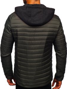 Chaqueta de entretiempo deportiva para hombre caqui Bolf AB031