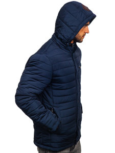 Chaqueta de entretiempo para hombre azul oscuro Bolf 1675