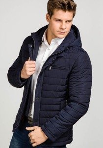 Chaqueta de entretiempo para hombre azul oscuro Bolf 1675