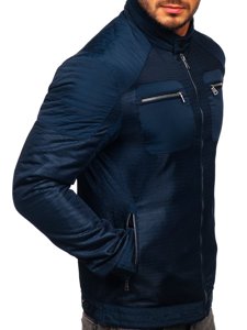 Chaqueta de entretiempo para hombre azul oscuro Bolf 1702