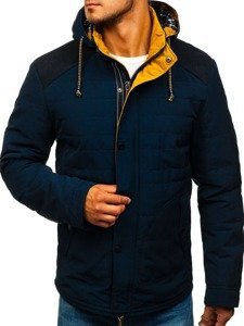 Chaqueta de entretiempo para hombre azul oscuro Bolf 1815