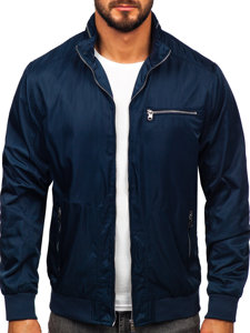 Chaqueta de entretiempo para hombre azul oscuro Bolf 5M3106