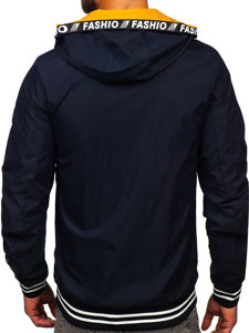 Chaqueta de entretiempo para hombre azul oscuro Bolf 7341