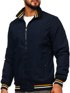 Chaqueta de entretiempo para hombre azul oscuro Bolf 7342