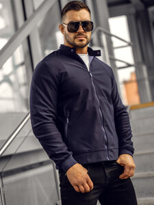 Chaqueta de entretiempo para hombre azul oscuro Bolf EC955