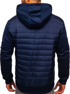 Chaqueta de entretiempo para hombre azul oscuro Bolf KS2149