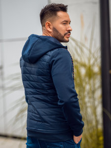 Chaqueta de entretiempo para hombre azul oscuro Bolf KS2149